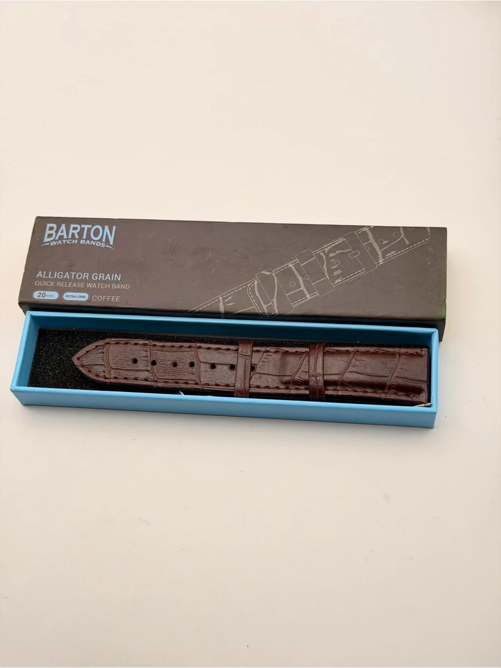 Barton aligator leather